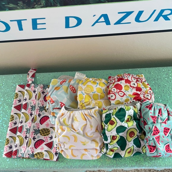 Simple Being Reusable Cloth Diapers- 6 (Foodie) - Picture 2 of 9